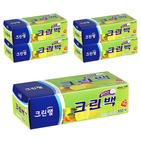 0311 Cleanwrap Clean Bag Mini(100 Sheets) 크린랲 크린백 미니 17cmx25cm(100매)