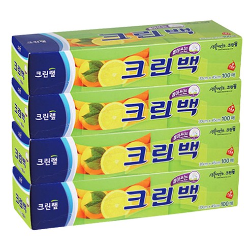 0313 Cleanwrap Clean Bag Large(100 Sheets) 크린랲 크린백 대 30cmx45cm(100매)