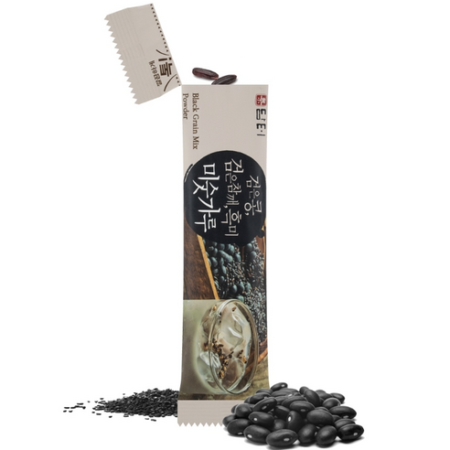 1405 Damtuh Black Grain Mix Powder 12 Sticks 담터 검은콩, 검은참깨, 흑미 미숫가루 240g