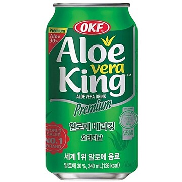 aloe king okf 1411 OKF Aloe Vera King OKF 알로에베라 킹 오리지널 340ml – Koreanfood.co.in