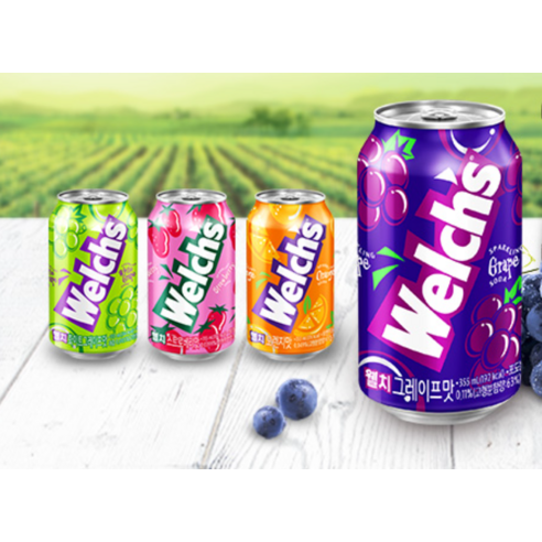 1772 Nongshim Welch's Grape 농심 웰치스 포도 355ml