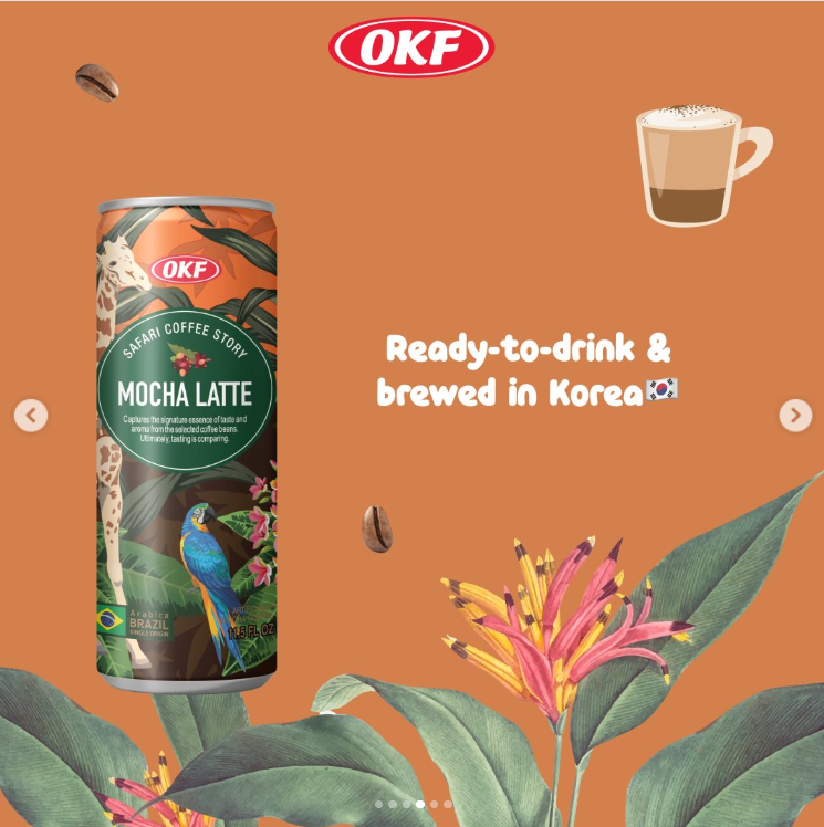 1447 OKF Mocha Latte OKF 모카라떼 340ml