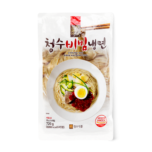 2612 Chungsoo Spicy Buckwheat Noodles Serves 4 청수식품 비빔냉면 4인분