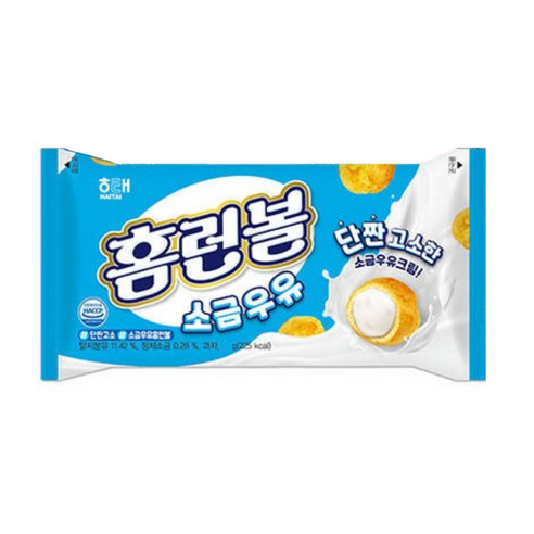 3202 Haitai Homerun Ball Salt Milk 해태 홈런볼 소금우유