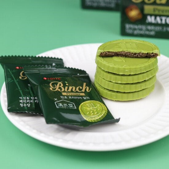 3317 Lotte Binch Premier Matcha Cookie 롯데 빈츠 프리미어 말차 102g