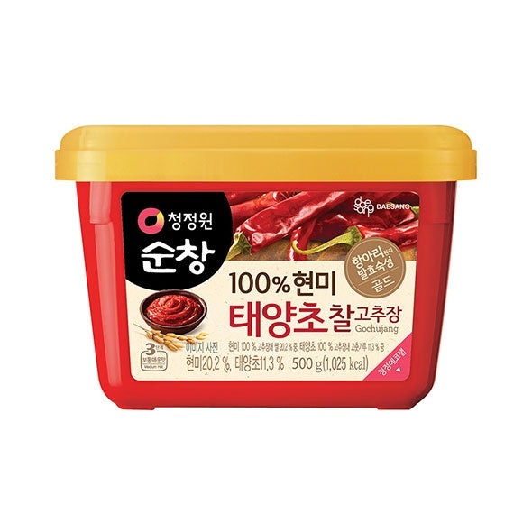 4137 Daesang Sunchang Gochujang, Hot Pepper Paste, Brown Rice 대상 순창 현미 찰고추장 500g