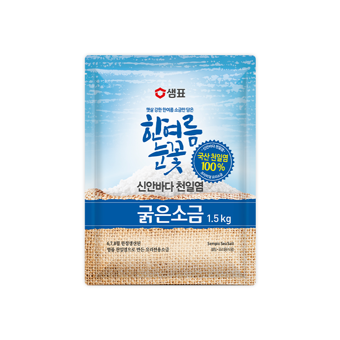 4385 Sempio Natural Sea Salt 샘표 신안바다 천일염 굵은소금 3kg