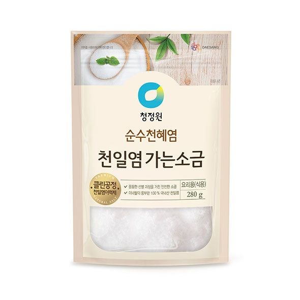 4991 Daesang Natural Fine Sea Salt 대상 청정원 천일염 가는소금 280g