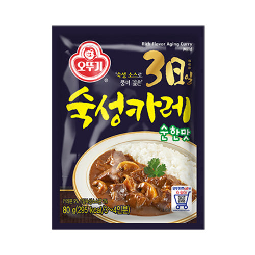5325 Ottogi Rich Flavor Aging Curry Medium 오뚜기 3일숙성카레 약간매운맛(3~4인분) 80g