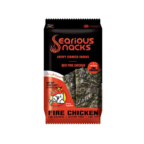 6324 Hanwool Food Searious Snacks, Fire Chicken 한울푸드 시리어스 불닭맛 도시락김