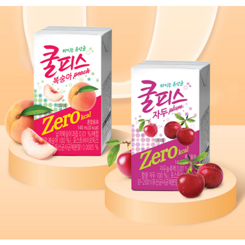 1747 Dongwon Coolpis Pack Zero, Plum 동원 쿨피스팩 제로, 자두 140ml