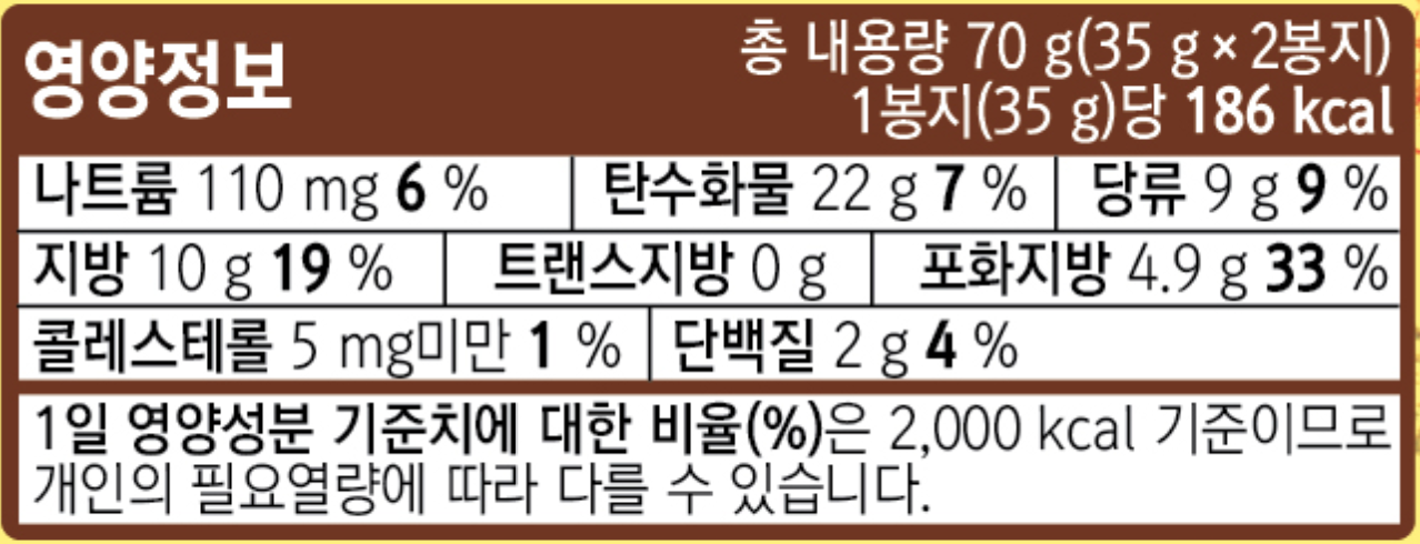 3412 Orion Gosomi Biscuit 오리온 고소미 65g