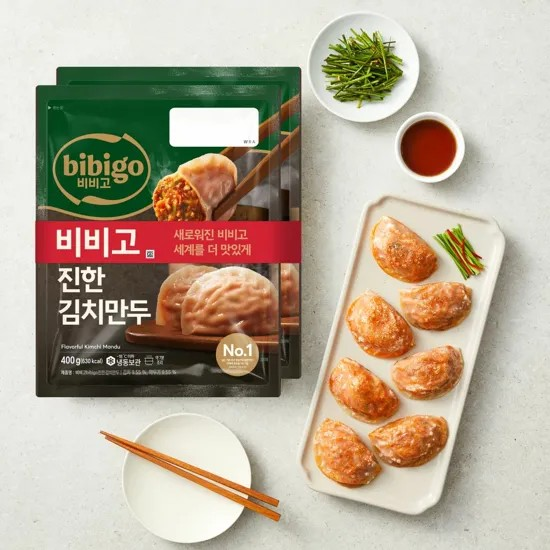 9757 CJ Bibigo Home-made Kimchi Mandu 비비고 수제 진한김치만두 400gx2