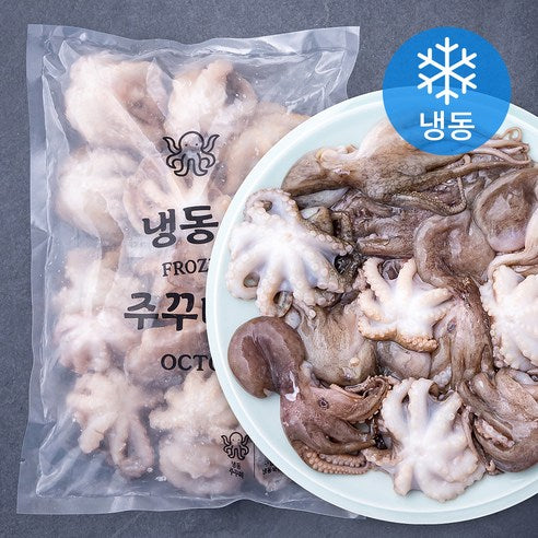 9933 Hangil Seafood, Prepared Webfoot Octopus 알찬해 손질 쭈꾸미(냉동) 500g