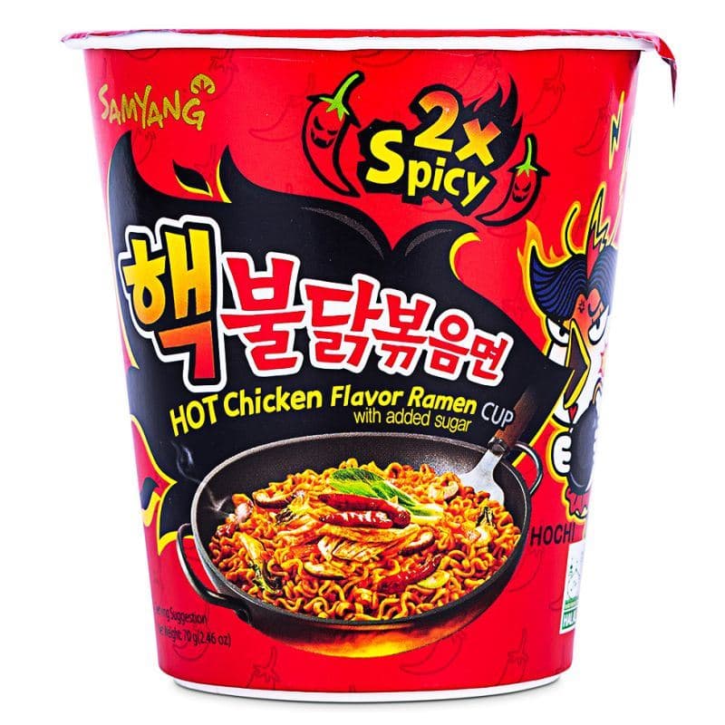 2148 Samyang Foods Extreme Hot Chicken Cup 삼양 2배 매운 핵불닭볶음면 작은컵(수출용)