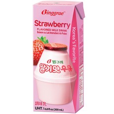 1724 빙그레 멸균 딸기맛우유 200ml 