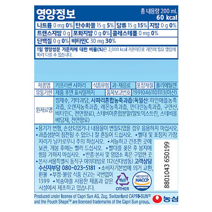 1731 Nongshim Capri-Sun(Safari) 농심 카프리썬 사파리