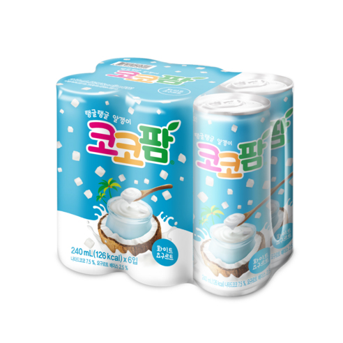 1804 Haitai CoCo Palm White Yogurt 해태htb 코코팜 화이트 요구르트 240ml