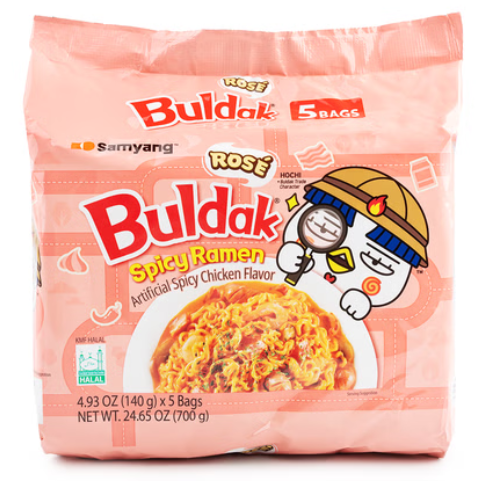 2145 Samyang Hot Chicken Ramyun Rose 140g 삼양 불닭 로즈 140g