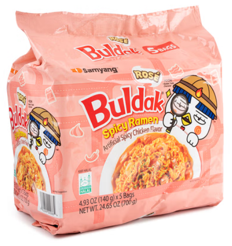 2145 Samyang Hot Chicken Ramyun Rose 140g 삼양 불닭 로즈 140g
