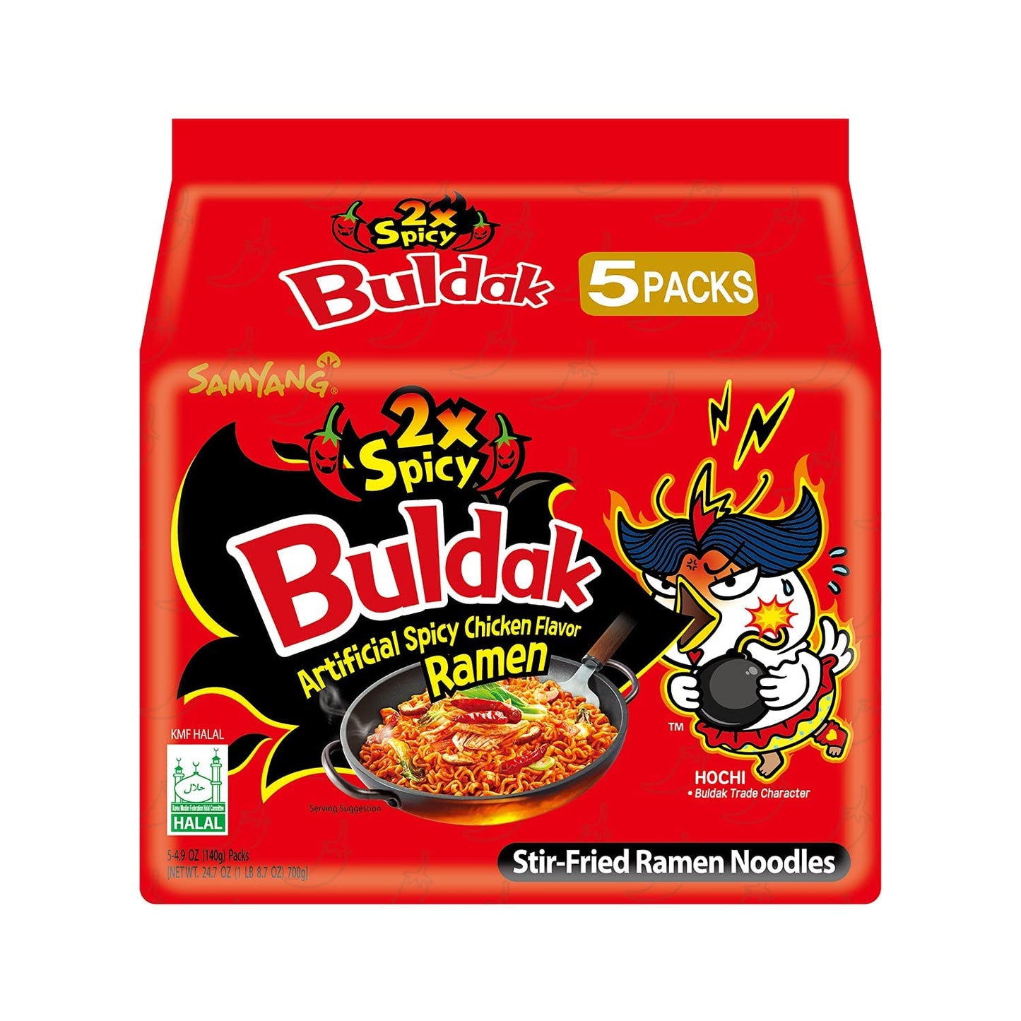 2146 Samyang Fire chicken 2X Export 140g 삼양 핵불닭라면 수출용 140g