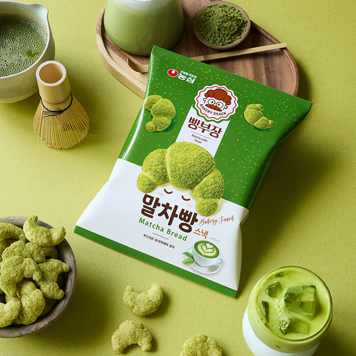 3247 Nongshim Bbangbujang Malcha Bread 농심 빵부장 말차빵 55g