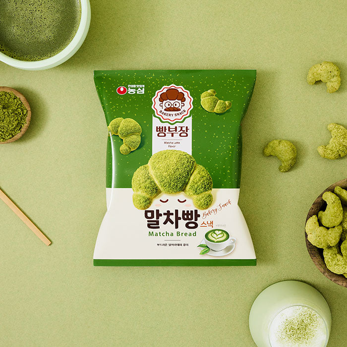3247 Nongshim Bbangbujang Malcha Bread 농심 빵부장 말차빵 55g