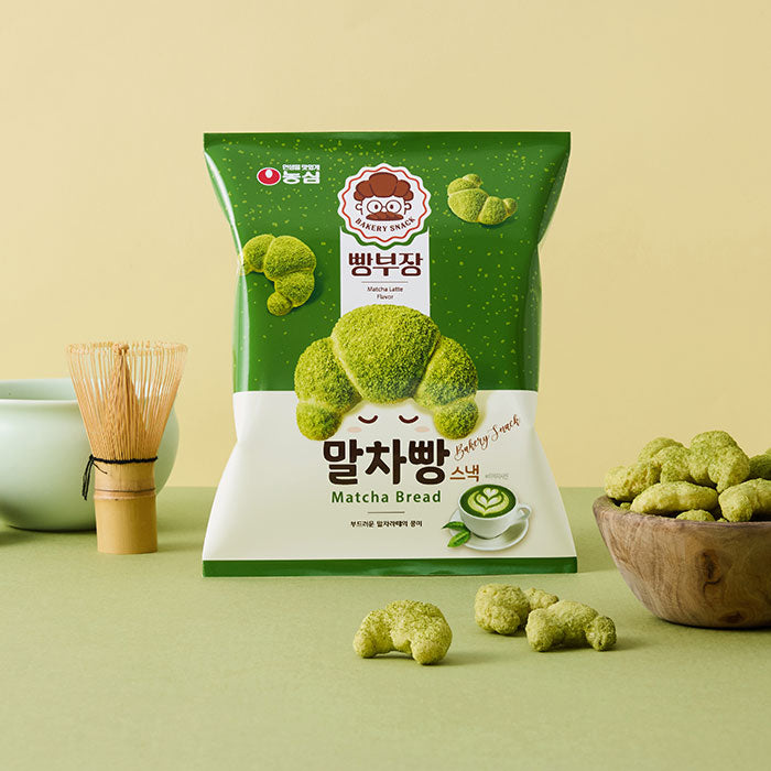 3247 Nongshim Bbangbujang Malcha Bread 농심 빵부장 말차빵 55g