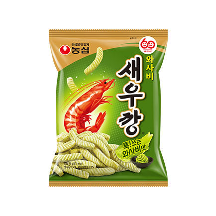3249 Nongshim Wasabi Shrimp Cracker 농심 와사비 새우깡