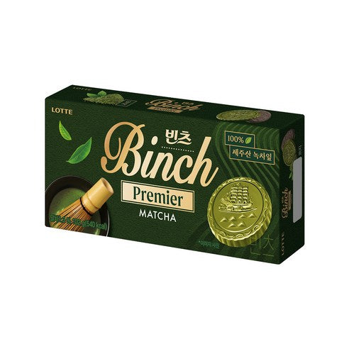 3317 Lotte Binch Premier Matcha Cookie 롯데 빈츠 프리미어 말차 102g