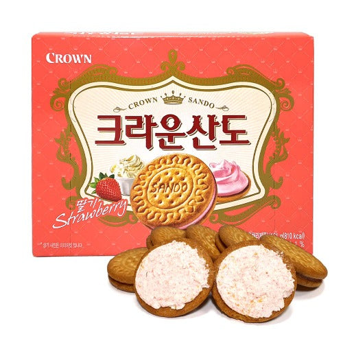 3616 Crown Sando with Strawberry 크라운 산도 딸기 161g