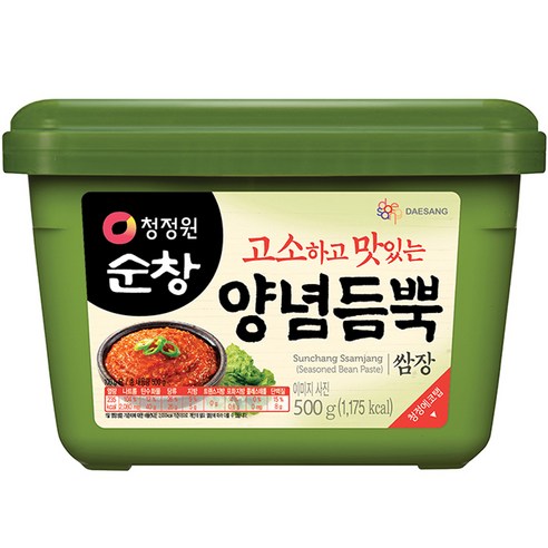 4139 Daesang Sunchang Ssamjang, Seasoned Soybean Paste, Classic 500g 대상 순창 양념듬뿍 쌈장 500g