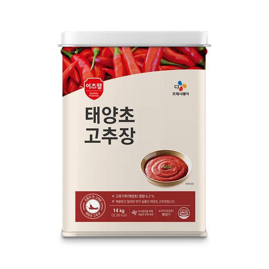 4120 CJ Freshway Gochujang, Hot Pepper Paste CJ 프레시웨이 고추장 14kg(업소용)