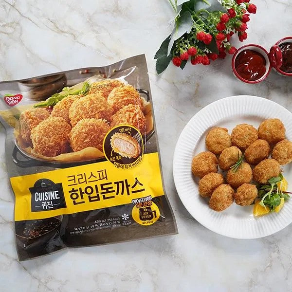 9865 Dongwon Cuisine Pork Cutlet 동원 퀴진 크리스피 한입돈까스 450g