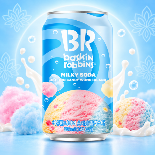 1860 BR COTTON CANDY WONDERLAND MILKY SODA 배스킨라빈스 이상한 나라의 솜사탕 밀키소다