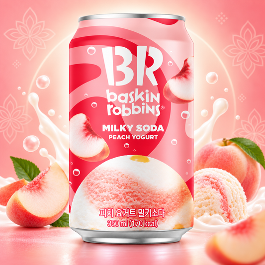1861 BR PEACH YOGURT MILKY SODA 배스킨라빈스 피치 요거트 밀키소다